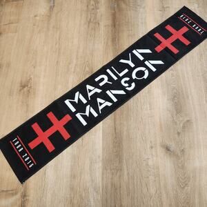 NOS Marilyn Manson Japan 2016 Tour Muffler Towel Rare HTF Authentic Merch